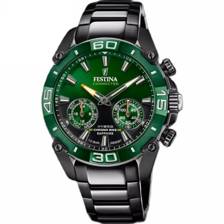 Festina Chrono Bike Connected 20548/2 Zegarek Męski na czarnej bransolecie