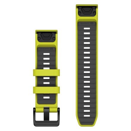 Żółto-grafitowy pasek 22 mm QuickFit do Garmin Fenix 8 47mm / Fenix 7 / Fenix 6  010-13392-08