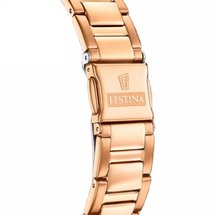 Festina Boyfriend 20639/6 Zegarek Damski różowozłoty z różową tarczą z cyrkoniami