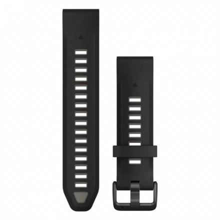 Czarno-szary pasek QuickFit 20 mm do Garmin Fenix 7S Fenix 8 43 mm 010-13391-00