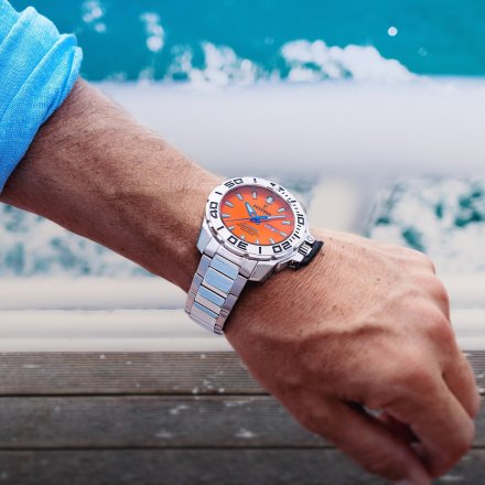 Festina The Originals Diver 20665/5 Zegarek męski z zakręcaną koronką i pomarańczową tarczą 20665/4