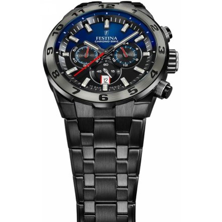 Festina Chrono Bike 20673/1 zegarek męski czarny z kolorową tarczą + pasek