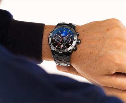Festina Chrono Bike 20673/1 zegarek męski czarny z kolorową tarczą + pasek