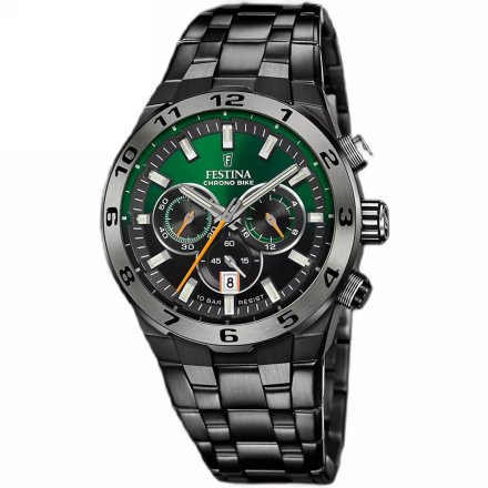 Festina Chrono Bike 20673/2 zegarek męski czarny z kolorową tarczą + pasek