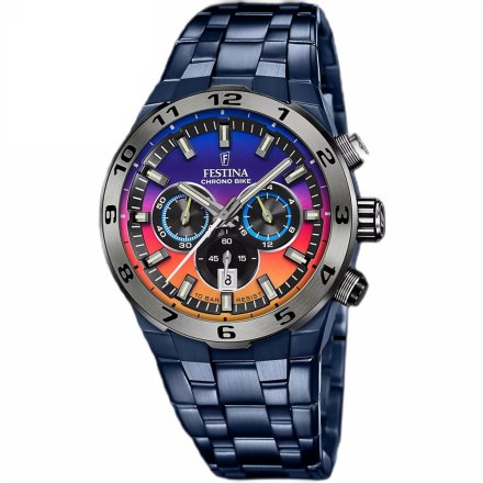 Festina Chrono Bike Special Edition 20709/1 zegarek męski granatowy z kolorową tarczą