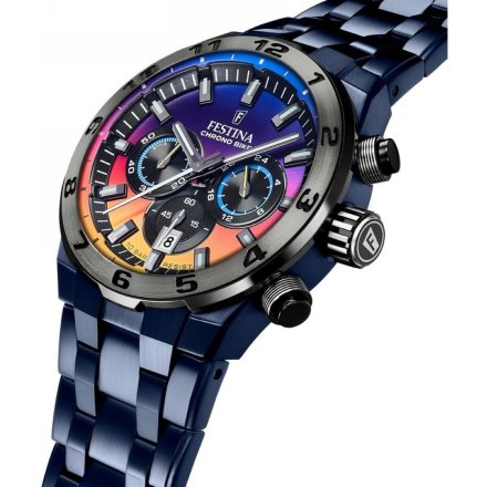 Festina Chrono Bike Special Edition 20709/1 zegarek męski granatowy z kolorową tarczą