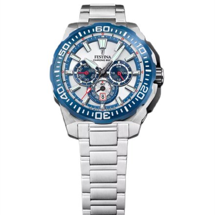 Festina Chrono Bike 20724/1 zegarek męski srebrny chronograf