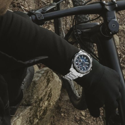 Festina Chrono Bike 20724/2 zegarek męski srebrny z granatową tarczą chronograf
