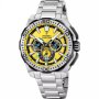 Festina Chrono Bike 20724/4 zegarek męski srebrny z żółtą tarczą chronograf
