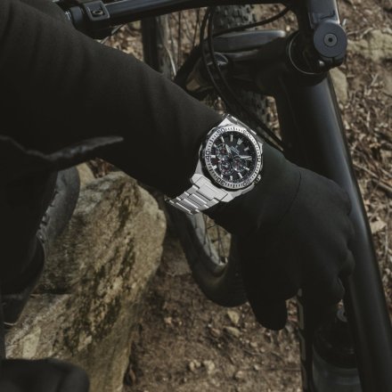 Festina Chrono Bike 20724/7 zegarek męski srebrny z czarną tarczą chronograf