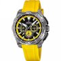 Festina Chrono Bike 20725/1 zegarek męski grafitowy z żółtym paskiem chronograf