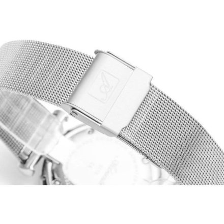 Zegarek damski Adriatica  srebrny bransoleta mesh  A3713.511ZQ/T