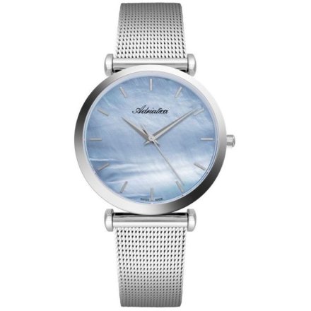 Zegarek damski Adriatica  srebrny bransoleta mesh  A3713.511ZQ/T