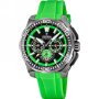 Festina Chrono Bike 20725/3 zegarek męski grafitowy z zielonym paskiem chronograf