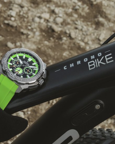 Festina Chrono Bike 20725/3 zegarek męski grafitowy z zielonym paskiem chronograf