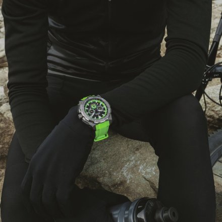 Festina Chrono Bike 20725/3 zegarek męski grafitowy z zielonym paskiem chronograf