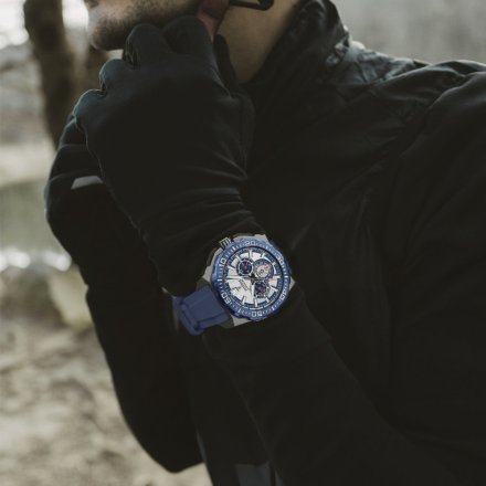 Festina Chrono Bike 20725/4 zegarek męski grafitowy z granatowym paskiem chronograf
