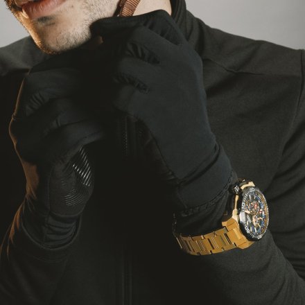Festina Chrono Bike 20727/1 zegarek męski złoty z granatową tarczą chronograf