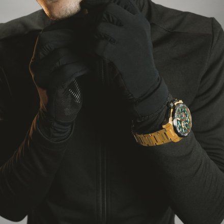 Festina Chrono Bike 20727/2 zegarek męski złoty z zieloną tarczą chronograf