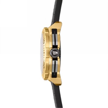 Festina Chrono Bike 20728/3 zegarek męski złoty z czarnym paskiem chronograf