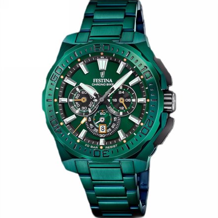 Festina Special Edition Chrono Bike 20730/1 zegarek męski zielony + pasek chronograf