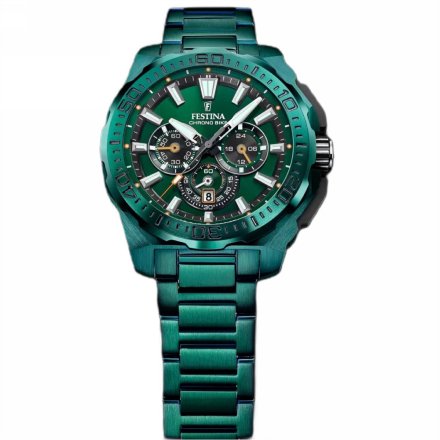 Festina Special Edition Chrono Bike 20730/1 zegarek męski zielony + pasek chronograf