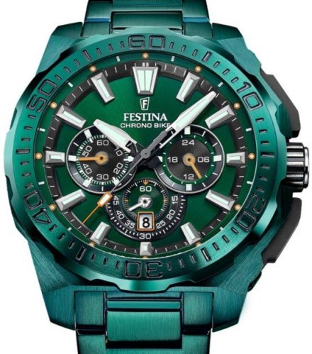 Festina Special Edition Chrono Bike 20730/1 zegarek męski zielony + pasek chronograf