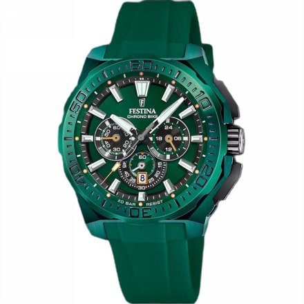 Festina Special Edition Chrono Bike 20730/1 zegarek męski zielony + pasek chronograf