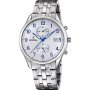 Festina Timeless Chronograph 6854/A Zegarek Męski srebrny z zieloną tarczą chronograf