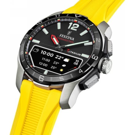 Festina Connected D 23000/A Smartwatch Zegarek Męski na żółtym pasku