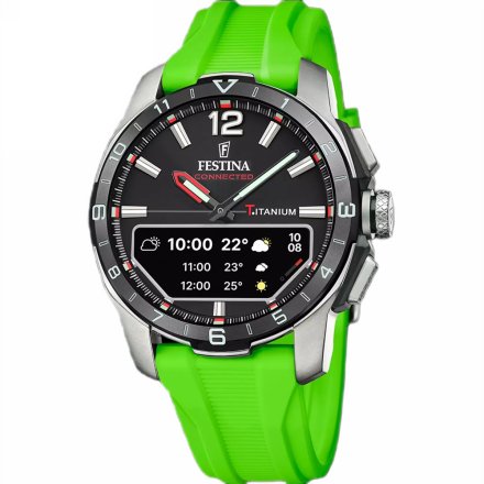 Festina Connected D 23000/B Smartwatch Zegarek Męski na zielonym pasku