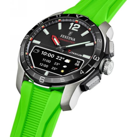 Festina Connected D 23000/B Smartwatch Zegarek Męski na zielonym pasku