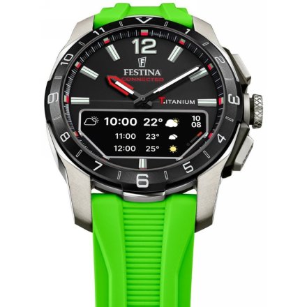 Festina Connected D 23000/B Smartwatch Zegarek Męski na zielonym pasku