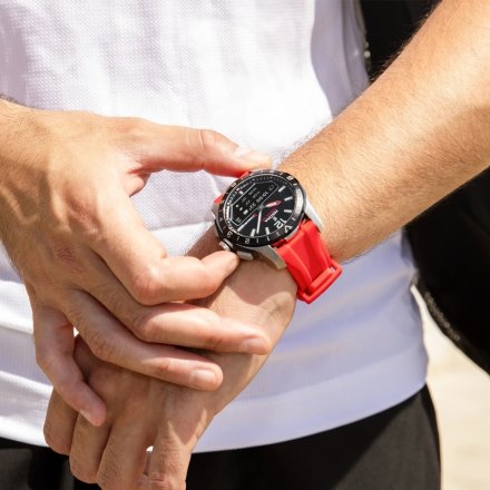 Festina Connected D 23000/C Smartwatch Zegarek Męski na czerwonym pasku