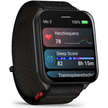 Czarny smartwatch Garmin Venu X1 Black AMOLED Latarka Rozmowy 010-02980-02