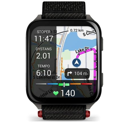 Czarny smartwatch Garmin Venu X1 Black AMOLED Latarka Rozmowy 010-02980-02