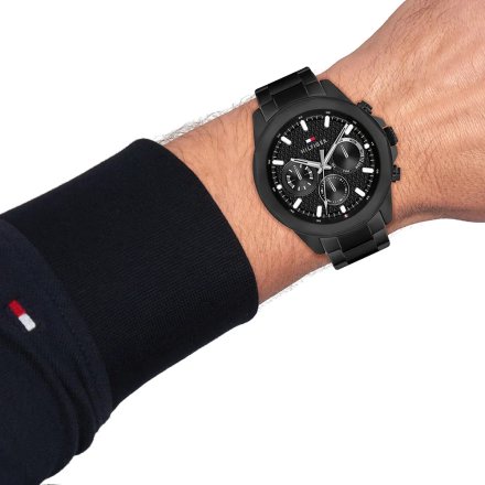 Tommy Hilfiger Lars zegarek męski czarny 1710653
