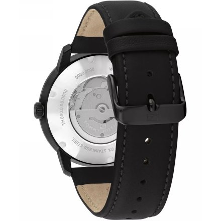 Tommy Hilfiger Henry zegarek męski czarny z czarnym paskiem 1710659