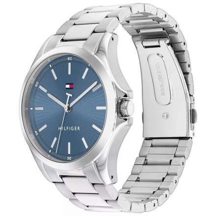 Tommy Hilfiger Bruce zegarek męski srebrny z niebieską tarczą 1710670