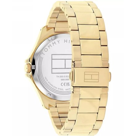 Tommy Hilfiger Bruce zegarek męski złoty z granatową tarczą 1710679