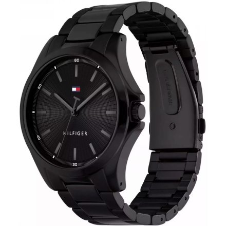 Tommy Hilfiger Bruce zegarek męski czarny z czarną tarczą 1710680