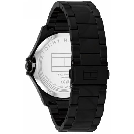 Tommy Hilfiger Bruce zegarek męski czarny z czarną tarczą 1710680
