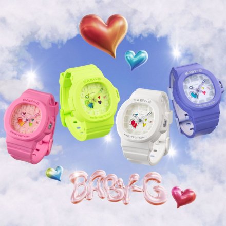 Zegarek Casio Baby-G BGA-10-3AER Baby-G zielony z czytelną tarczą