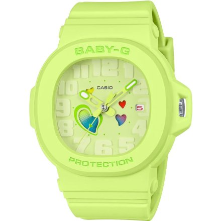 Zegarek Casio Baby-G BGA-10-3AER Baby-G zielony z czytelną tarczą