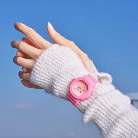 Zegarek Casio Baby-G BGA-10-4AER Baby-G różowy z czytelną tarczą