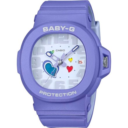 Zegarek Casio Baby-G BGA-10-6AER Baby-G fioletowy z czytelną tarczą