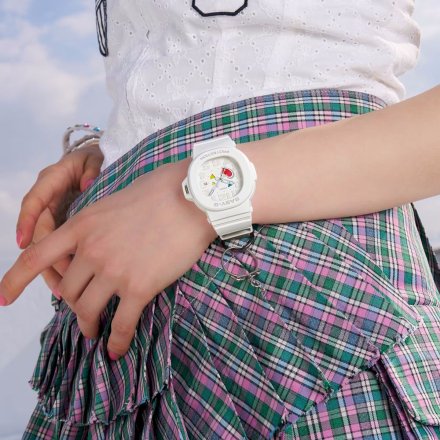 Zegarek Casio Baby-G BGA-10-7AER Baby-G biały z czytelną tarczą
