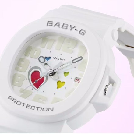 Zegarek Casio Baby-G BGA-10-7AER Baby-G biały z czytelną tarczą