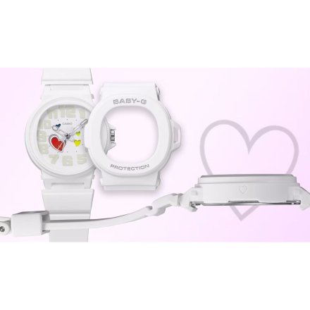 Zegarek Casio Baby-G BGA-10-7AER Baby-G biały z czytelną tarczą