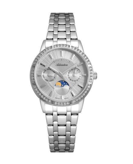 Zegarek Damski Adriatica na bransolecie A3601.5117QFZ- Multifunction Swarovski Swiss Made